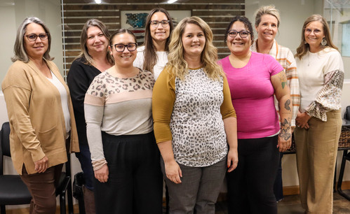 Members of the KCSD Business Services team pose for a photo.